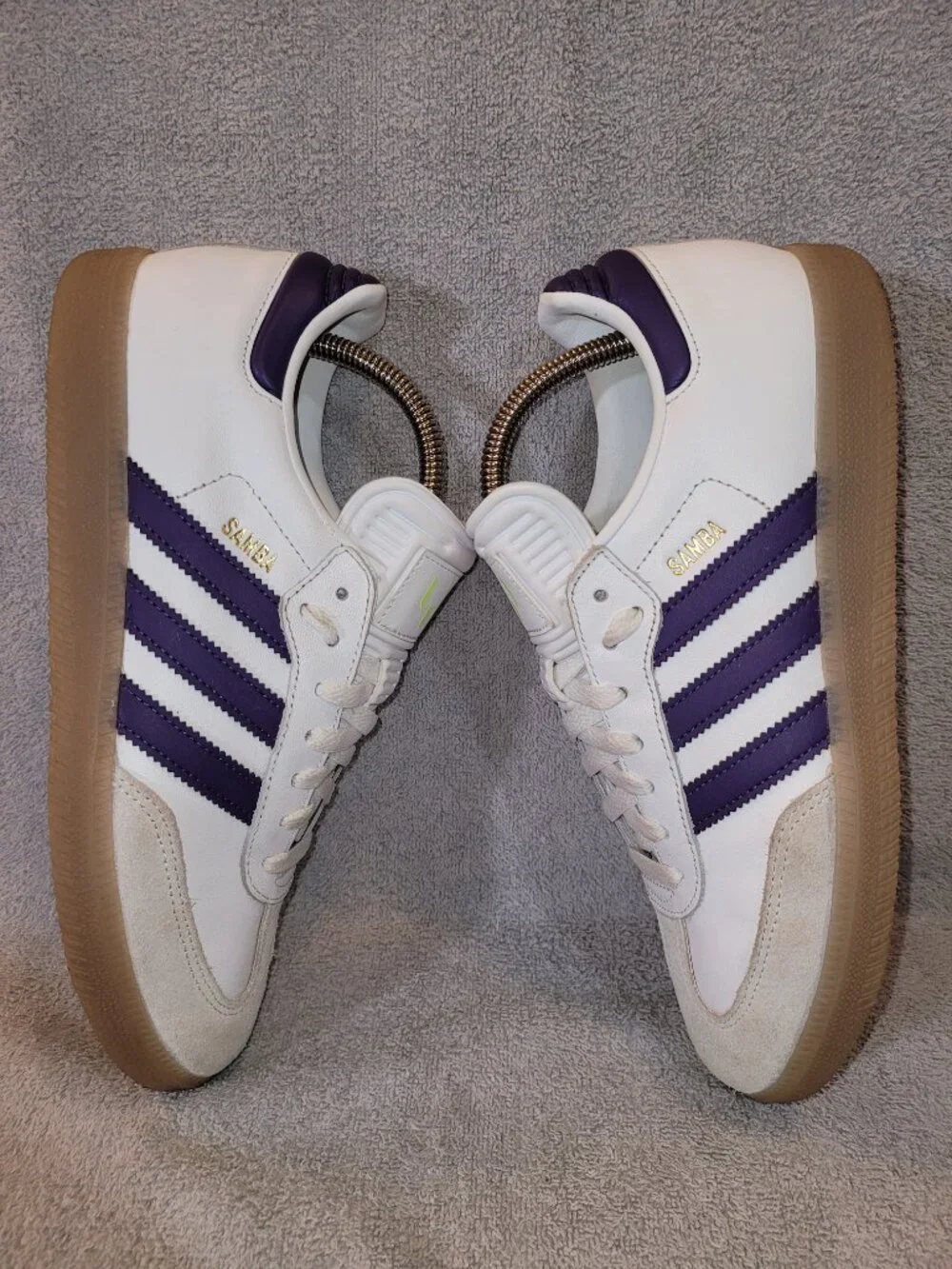 Adidas Samba Men's Size 8 Messi White Purple Tan Gum Sneakers IH8161 (#2258)
